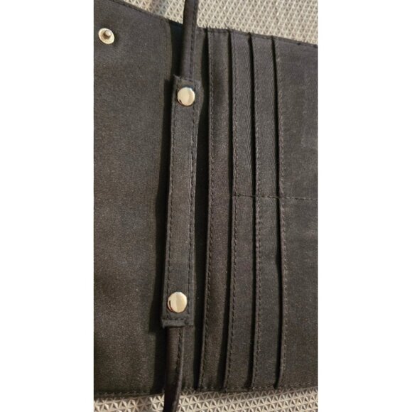 Black Nylon Crossbody Wallet w/ Detachable Strap, Washable & Water‑Resistant - Picture 3 of 9